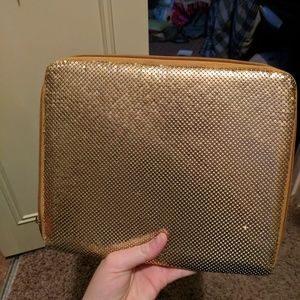 Gold sparkle tablet cover